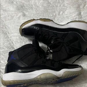 Nike Jordan Kids Black and Blue High-Top Sneakers